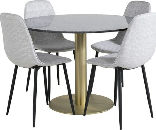 Venture Home Spisegruppe Venture Home Estelle med 4 Phoi Stoler Polyester GR20435