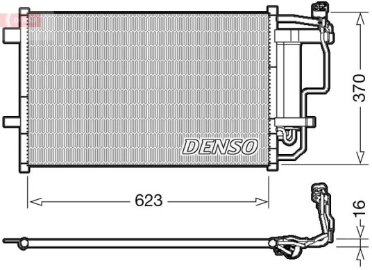 Kondensator DENSO DCN44007 Kondensator DENSO DCN44007