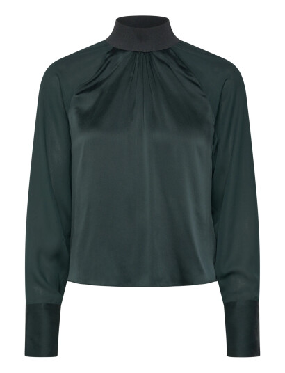 Dante6 Dante6-Estela Silk Mixed Top - Green - 36