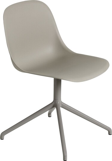 Muuto Fiber Spisestol med Svingbar Base Grå