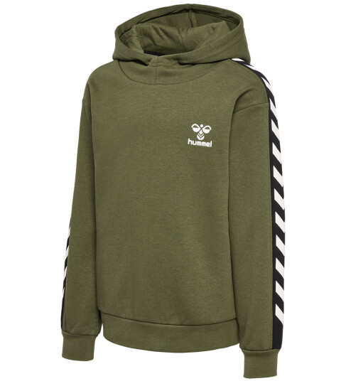 Hummel Hettegenser hmlTakao Olive Natt 4 år 104 Hettegenser Grønn