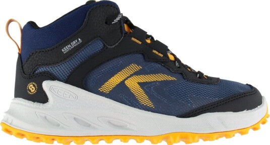 KEEN Støvler Tex Zionic Mid WP Naval Academy/Bright Marigo KEEN 38 Støvler Blå Oransje Svart