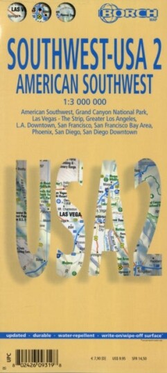 USA Southwest - American Southwest, Borch Map USA Southwest - American Southwest, Borch Map