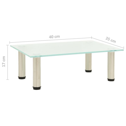 vidaXL TV-benk frostet 40x35x17 cm herdet glass vidaXL TV-benk frostet 40x35x17 cm herdet glass