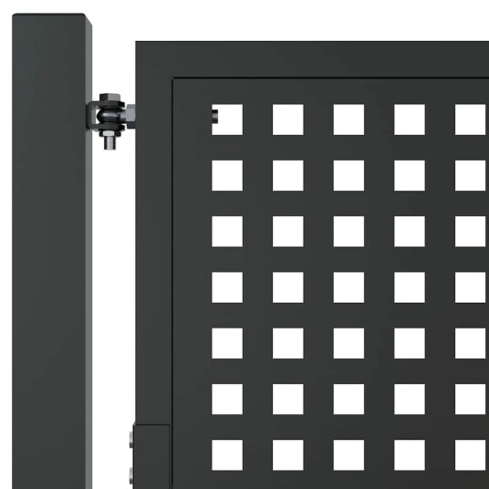 vidaXL Hageport antrasitt 105x250 cm stål