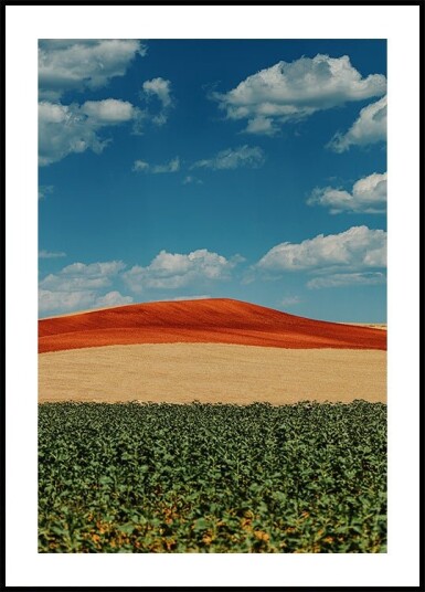 Colorful Hillside Plakat Plakat / 70x100cm