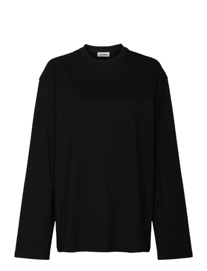 Weekday Oversized Long Sleeve T Shirt Black XL