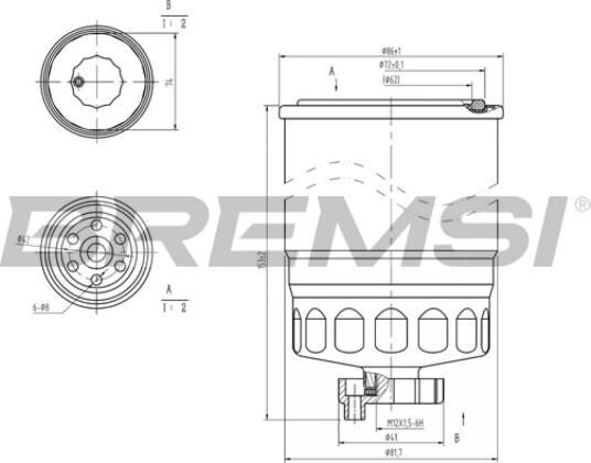 Drivstoffilter BREMSI FE0047 Drivstoffilter BREMSI FE0047