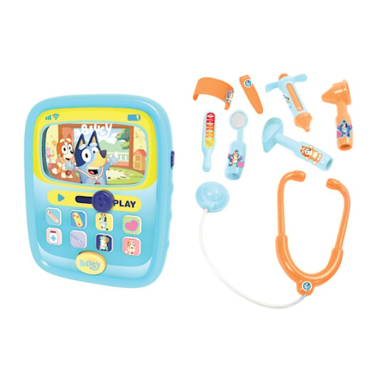 Bluey Smart Medic Kit Lekesett med Stetoskop og Tablet – 10 Deler Bluey Smart Medic Kit Lekesett med Stetoskop og Tablet – 10 Deler