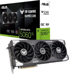 ASUS TUF GeForce RTX 5060 Ti 16GB GDDR7 Grafikkort med Aktiv KjĂžling ASUS TUF GeForce RTX 5060 Ti 16GB GDDR7 Grafikkort med Aktiv KjĂžling