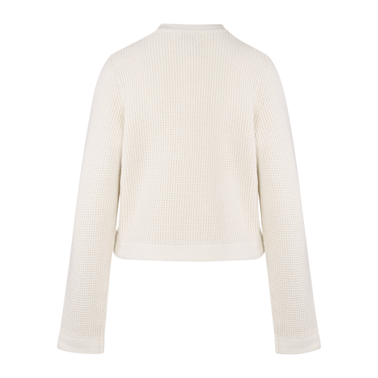 Valentine Cardigan Cream XL Striped cotton jacket