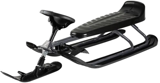 Stiga Snowracer King Size GT rattkjelke med plass til 2 Graphite grå og sort Stiga Snowracer King Size GT rattkjelke med plass til 2 Graphite grå og sort