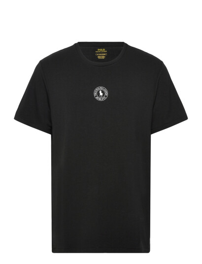 Polo Ralph Lauren Logo French Terry Sleep Shirt Black L Polo Ralph Lauren Logo French Terry Sleep Shirt Black L