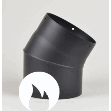 Ø130mm Peisrør 45 grader u/luke Ø130mm Peisrør 45 grader u/luke