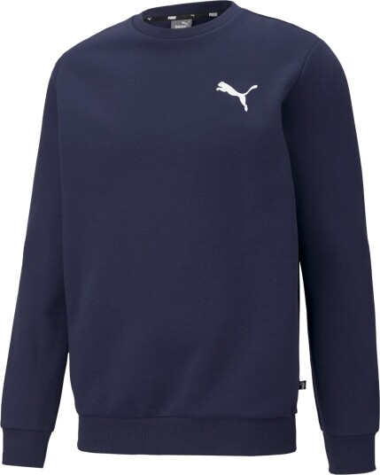 Puma ESS Small Logo Crew FL collegegenser herre Peacoat-cat