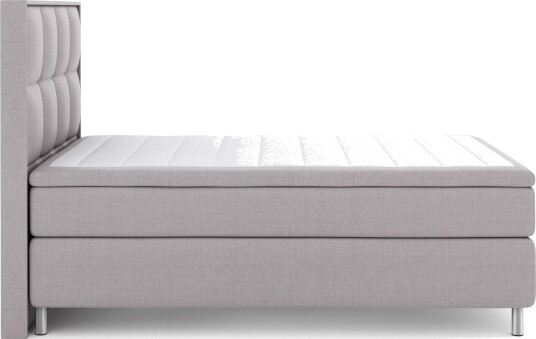 Select No 6 Komplett Sengepakke 140x200 Fast WatergeLysegrå/Metallben