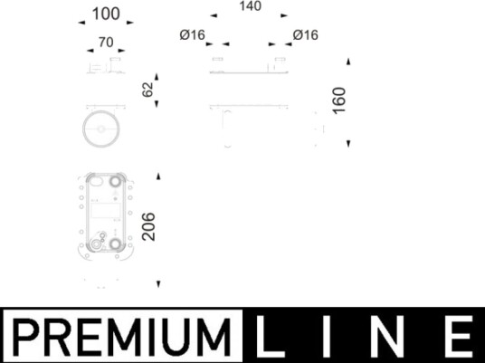 Kondensator MAHLE ORIGINAL AC 1215 000P
