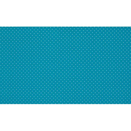 Diverse Minimals Bomullspoplinstoff Print 404 Small Dot Aqua 145cm 50cm