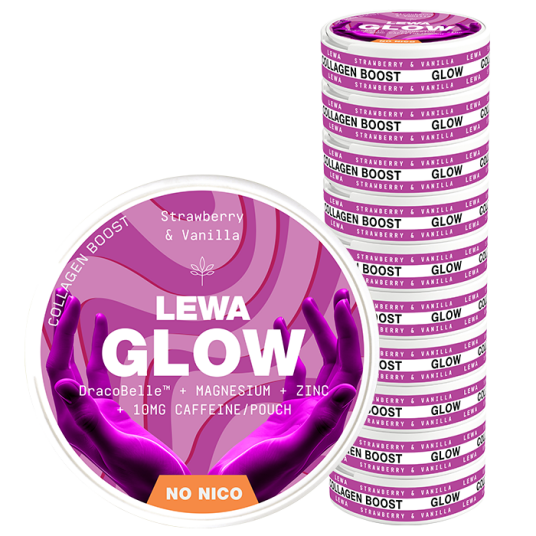 10 x LEWA Functional NoNico GLOW Strawberry/Vanilla 10 x LEWA Functional NoNico GLOW Strawberry/Vanilla