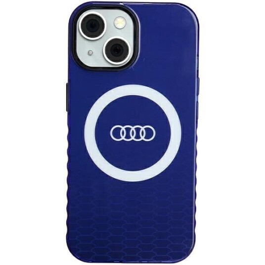 Deksel Audi Iml Big Logo Magsafe Deksel Iphone 15/14/13 6.1" Blå/Marineblå Hardcase Au-Imlmip15-Q5/D2-Be