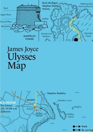 James Joyce Ulysses Map James Joyce Ulysses Map