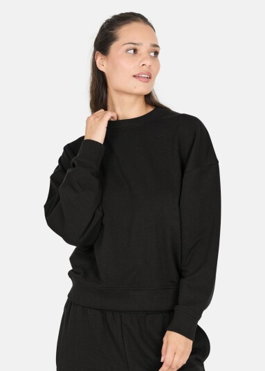 Athlecia Crecy W Crew Neck Black 44 Treningstrøyer