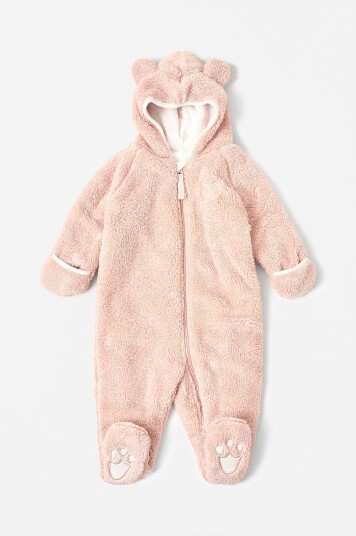 Ellos Collection Dress Teddy med ører Rosa