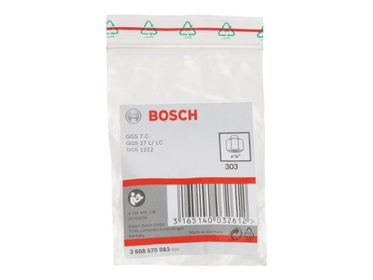 Bosch Spennhylse 3.2 mm med Låsemutter for GGS 8 CE, GGS 28 LC, GGS 28 LCE og GGS 18 V-LI