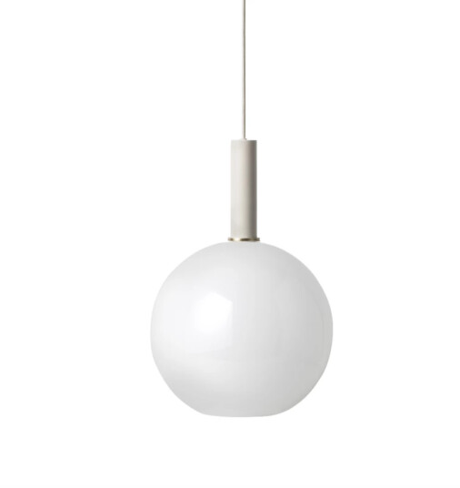 Ferm Living Taklampe Collect Sphere-High Socket Lys grå