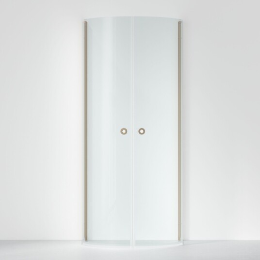 INR Iconic Nordic Rooms Dusjhjørne Linc Monument B93xd78cm Stone / 93x78cm Klart Glass
