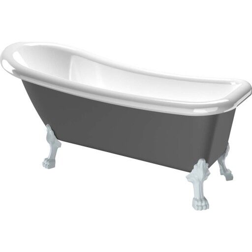 Bathlife Ideal Grå med Føtter 401410016