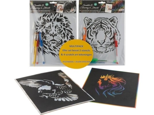 Icom Scratch-Spill A4 Animals-Miks Icom Scratch-Spill A4 Animals-Miks