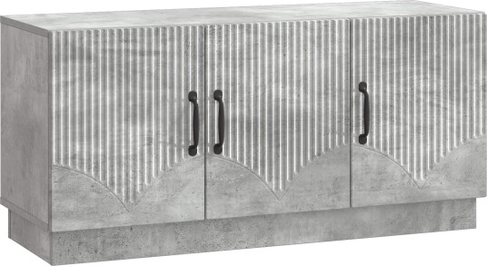 TV skap Betonggrå 99 x 34,5 x 47 cm Konstruert tre