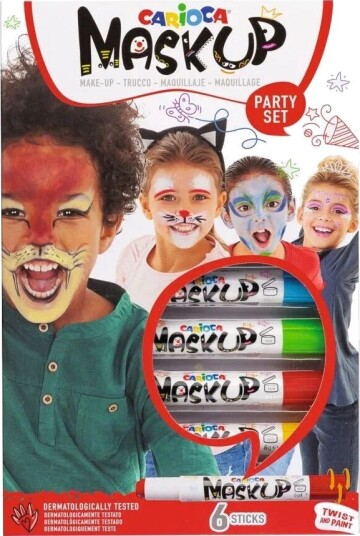 Carioca Hobby Ansiktsmaling Carioca Party 6 Stk Carioca Hobby Ansiktsmaling Carioca Party 6 Stk