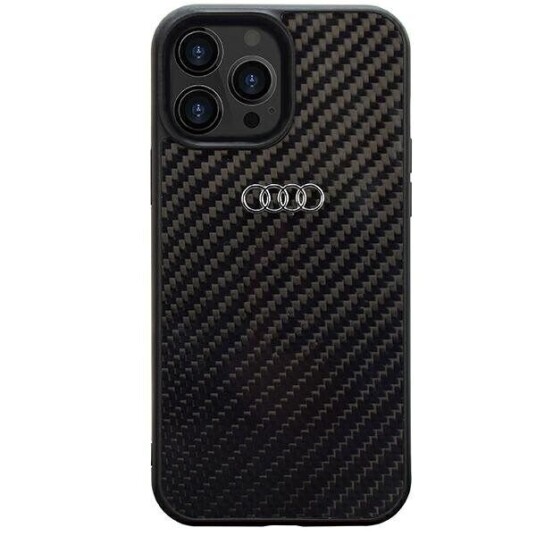 Audi Carbon Fiber Iphone 14 Pro Max 6,7" Svart/Svart Hardt Deksel Au-Tpupcip14pm-R8/D2-Bk