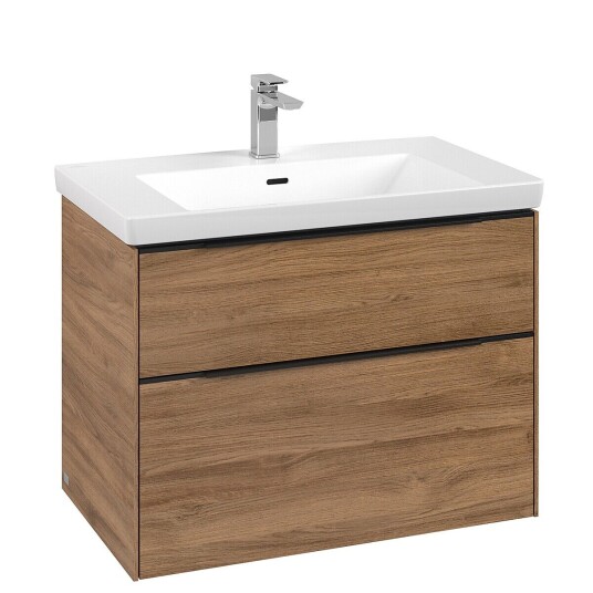 Villeroy & Boch Subway 3.0 Servantskap m/2 skuffer 772x576x478 mm Kansas Eik Villeroy & Boch Subway 3.0 Servantskap m/2 skuffer 772x576x478 mm Kansas Eik