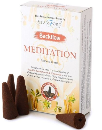 Meditation    12 stk Stamford Backflow Røkelseskuber