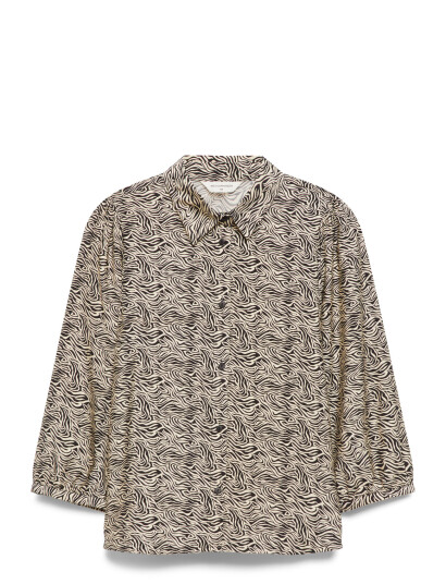 MSCH Copenhagen Mschcielo Amabella 3/4 Shirt Aop - Black - L/XL