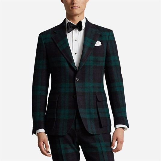 Ralph Lauren The R.L. Plaid Tweed Jacket - Black/navy/green Flerfarget 54 Ralph Lauren The R.L. Plaid Tweed Jacket - Black/navy/green Flerfarget 54