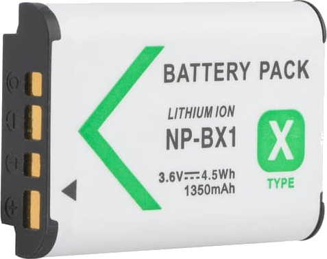 1 stk NP-BX1 erstatningsbatteri for Sony DSC-RX100 DSC-WX500 IV HX300 WX30