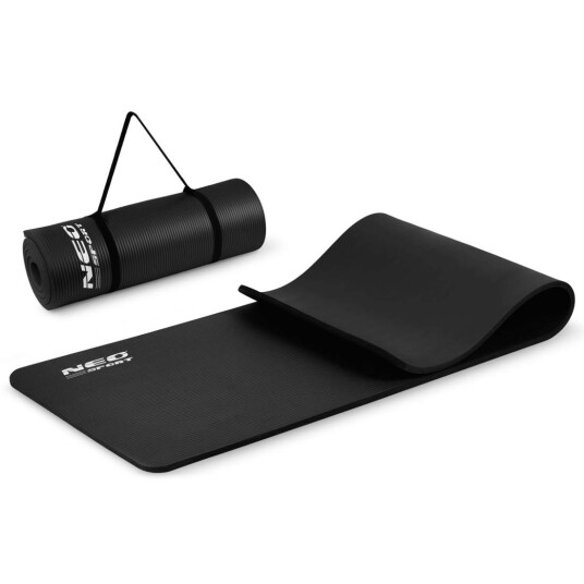 Tykk Treningsmatte 183 x 60 cm Neo Sport   Svart 192300