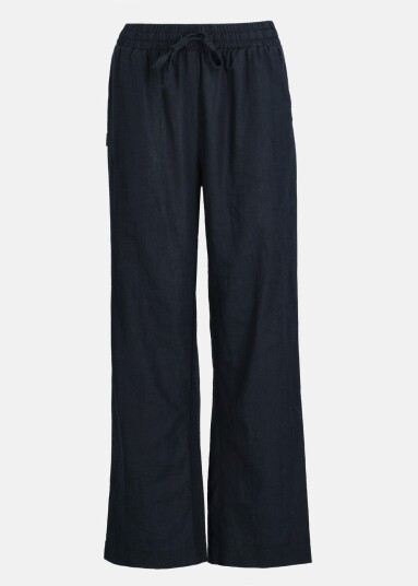 Seaside New Hampshire Linen Pants W Navy 36 Hverdagsbukser