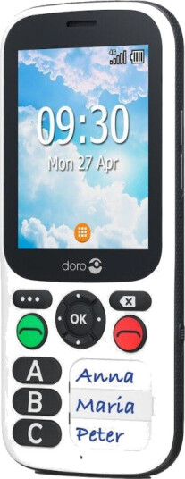 Doro 780X Svart Hvit