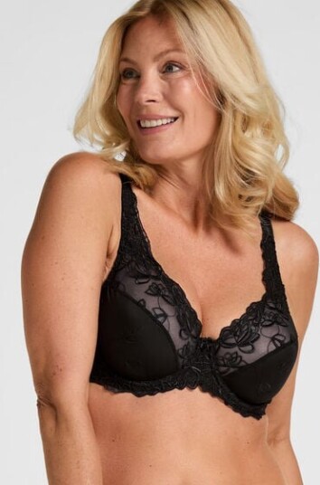 Hunkemöller Uvattert bh med bøyle Diva Svart