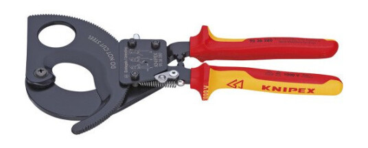 Knipex 280mm Kabelsaks med VDE Isolasjon for Kobber og Aluminium