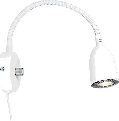 Radiell V5810 Vegglampe Med Dimmer Hvit Struktur