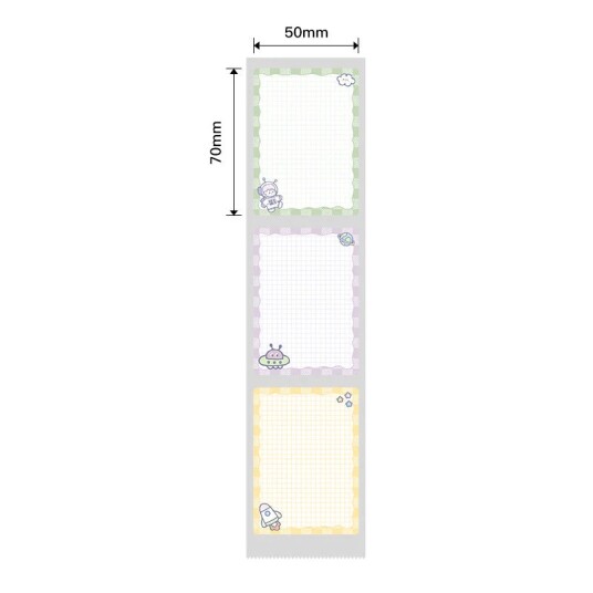 NIIMBOT Etikettklistremerker B1 / B21 / B3 serien 50 x 70 mm / 110 stk / Campinglag