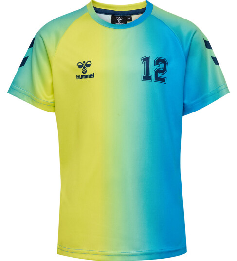 Hummel T skjorte hmlShimmer Limeade 14 år 164 T skjorte Blå Gul