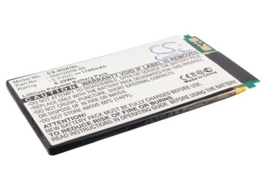 O2 XDA I batteri (1700 mAh 3.7 V, Sort) O2 XDA I batteri (1700 mAh 3.7 V, Sort)