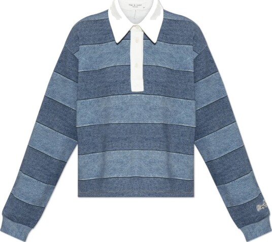 Rag & Bone Dame Topper Blå XS, Rag & Bone Dame Topper Blå XS,